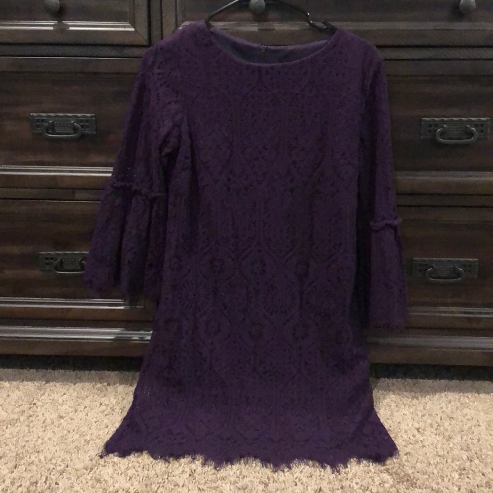 Lace long sleeve dress